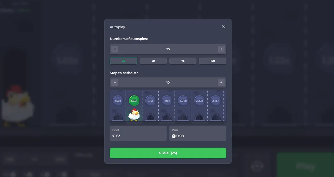 Mecánica de juego de Chicken Road